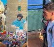 sebastian baesz omaggia maradona