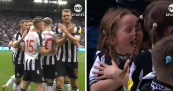 Premier League, Dan Burn festeggia un gol del Newcastle usando la lingua dei segni