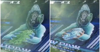 calcio zenit coronavirus coreografia