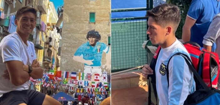 sebastian baesz omaggia maradona